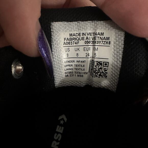 Converse Infant Boys Chuck Taylor All Star Ollie Mid Sneakers Red Size 8 - Picture 7 of 7